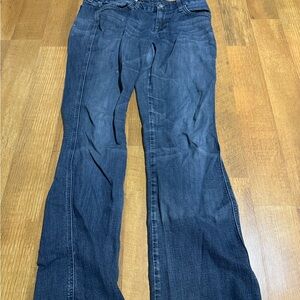 7 For All Mankind Dark Blue Flare Jeans